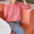 Pull en maille à col rond