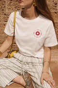 T-shirt soleil rouge
